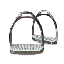 ESTRIBO INOX. CON TACO BLANCO