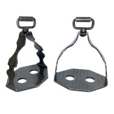 ESTRIBO ESPAÑOL INOX. ENVEJECIDO DE DOMA ALTA ESCUELA