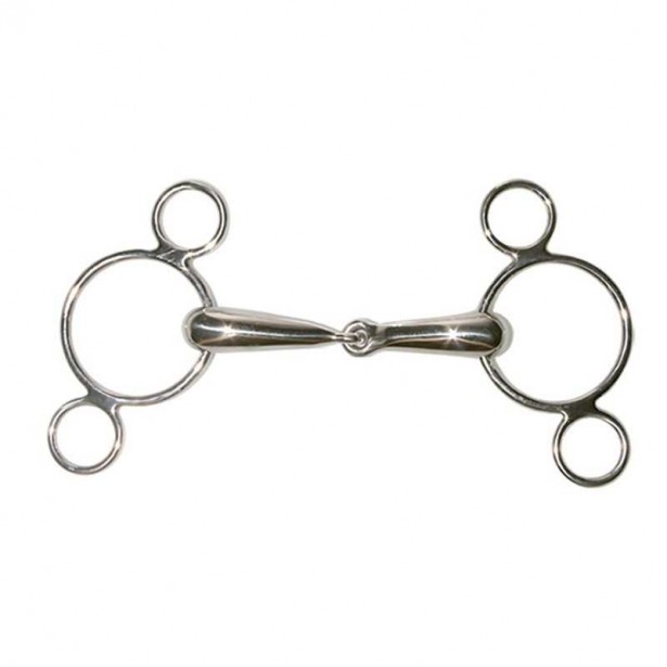 FILETE PESSOA 3 ANILLAS CON EMBOCADURA 19MM INOX