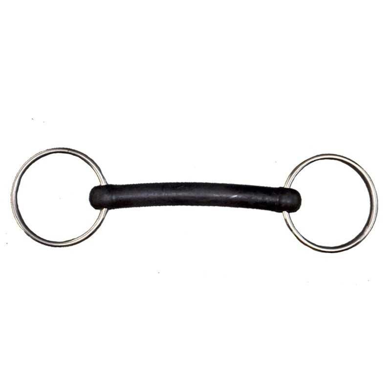 FILETE RECTO FLEXIBLE DE GOMA, ANILLAS ACERO INOX