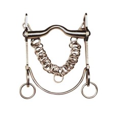 Bocado vaquero inox embocadura suave barra curva