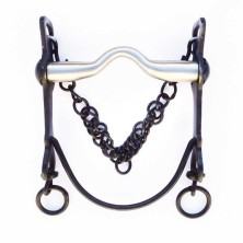 Bocado vaquero embocadura inox suave barra curva