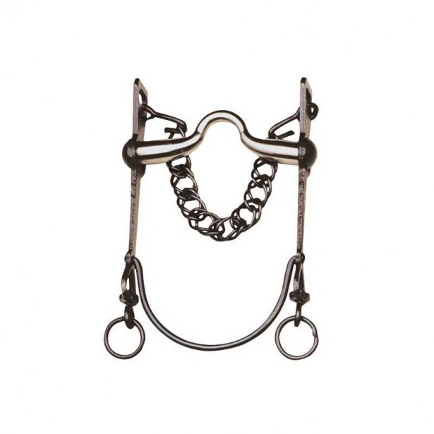 BOCADO VAQUERO EMBOCADURA INOX. ASA CALDERA BARRA CURVA