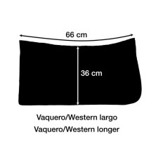 SUDADERO MARJOMAN DE LONA ALISTADA PARA SILLA VAQUERA CON REFUERZO DE CUERO