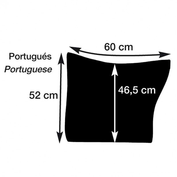 SUDADERO MARJOMAN PARA SILLA PORTUGUESA EN PAÑO DE LANA