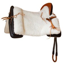 SILLA MARJOMAN VAQUERA PIEL DE CORDERO MOTEADA