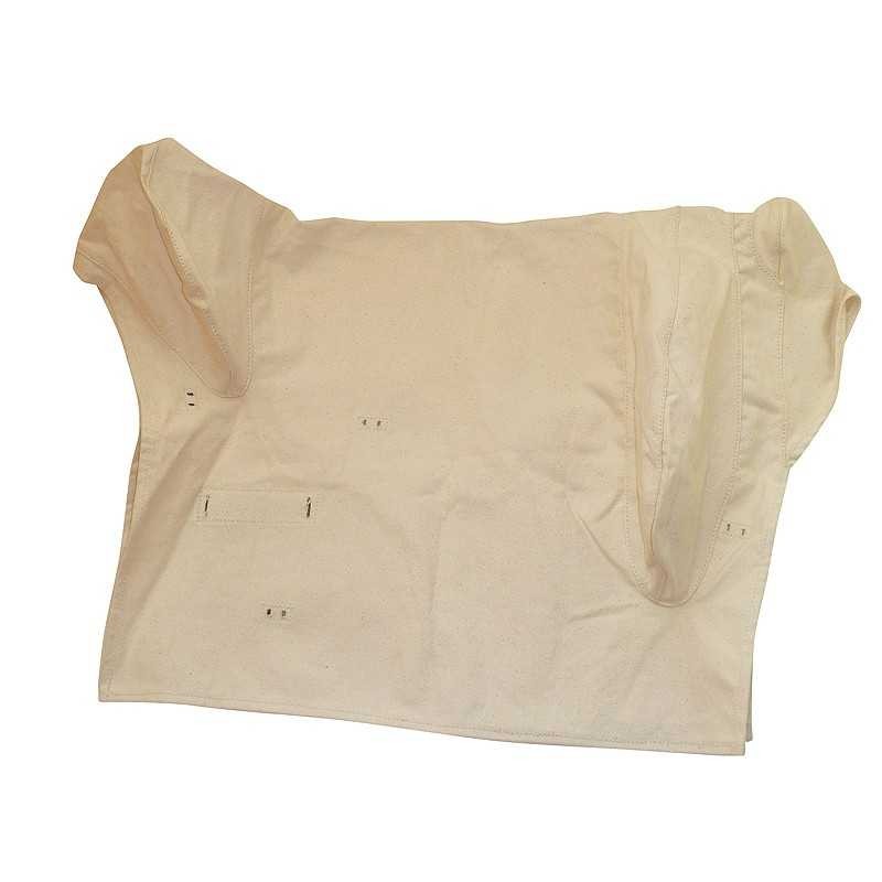 Funda de lona para silla vaquera mixta con refuerzo de cuero