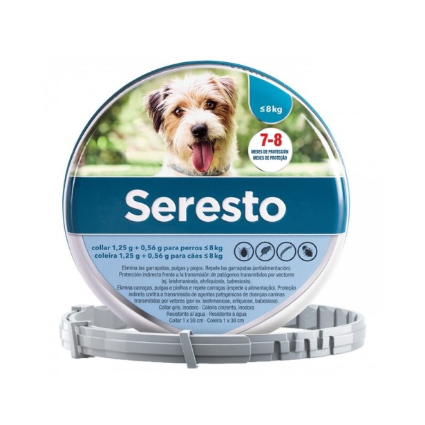 Seresto Collar Antiparasitario para Perros menos de 8 kilos