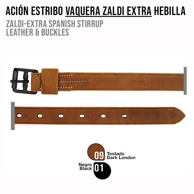 Ación estribo vaquera zaldi extra hebilla