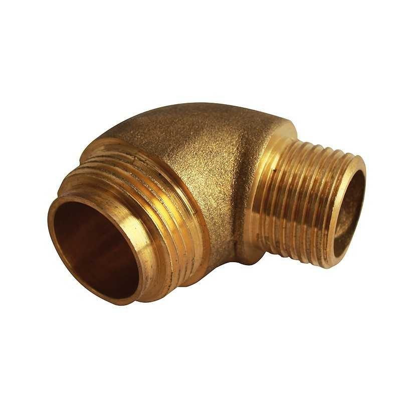 Codo de latón para válvula