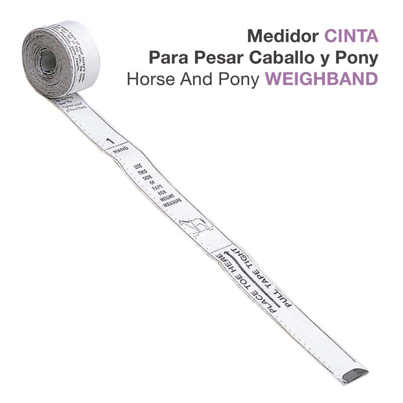 Medidor cinta para pesar caballo y pony