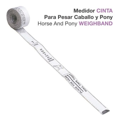 Medidor cinta para pesar caballo y pony