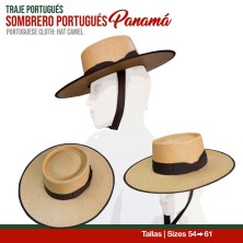 Traje portugués sombrero portugués paja