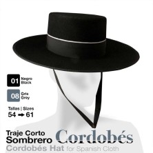 Traje corto sombrero cordobés