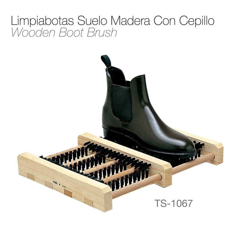 Limpiabotas suelo madera con cepillo VA01150