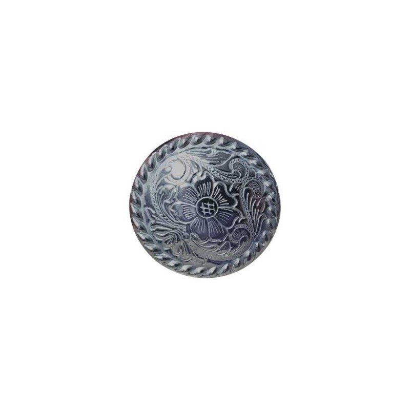 Concho redondo para silla tejana 1''