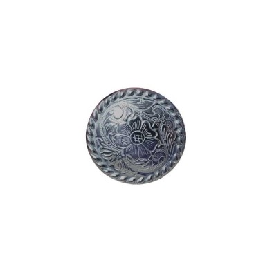 Concho redondo para silla tejana 1''