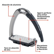 Estribo de seguridad tattini en aleación de aluminio