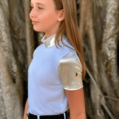 Camiseta de concurso gilded kids para niños, manga corta
