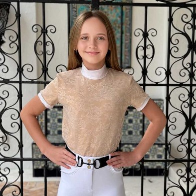 Camiseta de concurso pure lace kids, manga corta