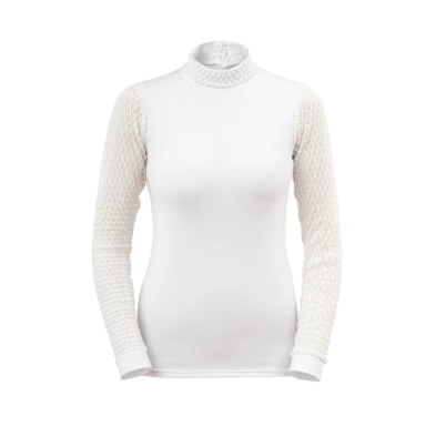 Camiseta de concurso luxe para mujer, manga larga