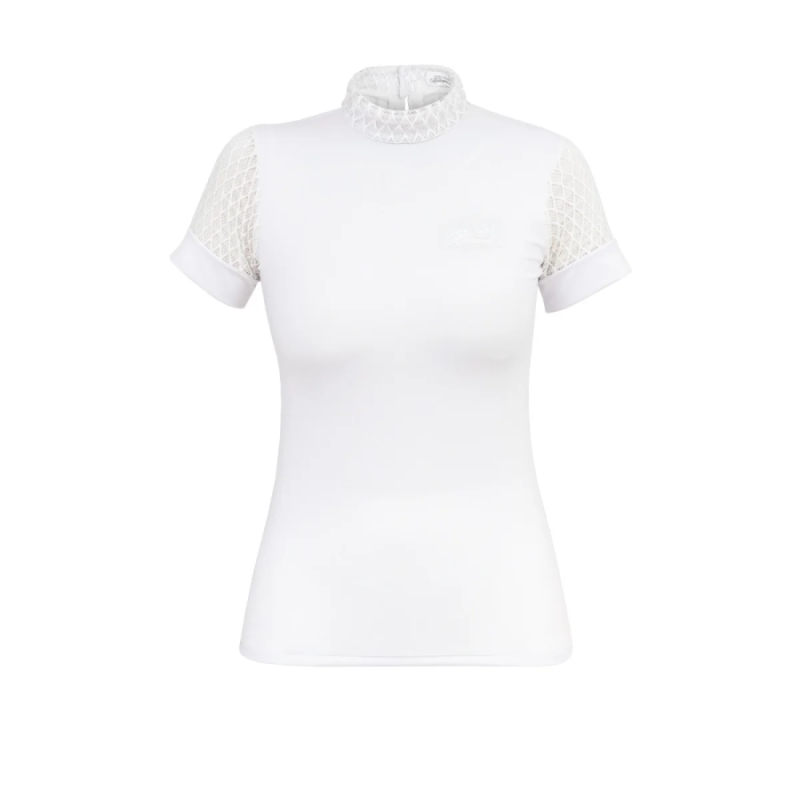 Camiseta de concurso luxe para mujer, manga corta