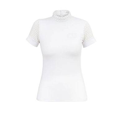 Camiseta de concurso luxe para mujer, manga corta