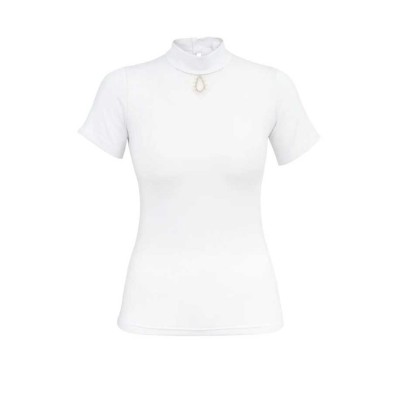 Camiseta de concurso crystal drop para mujer, manga corta
