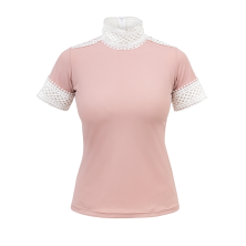 Camiseta de concurso ariosa de manga corta para mujer cavalliera