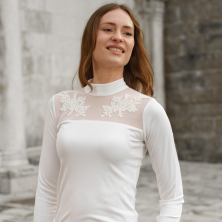 Camiseta de concurso cavalliera eternity para mujer, manga larga