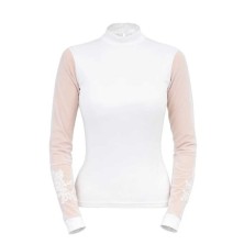 Camiseta de concurso cavalliera signature sleeves sin forro para mujer, manga larga
