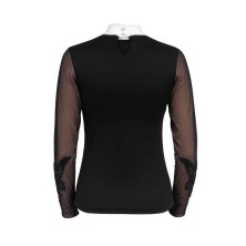 Camiseta de concurso cavalliera signature sleeves sin forro para mujer, manga larga