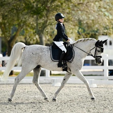 Chaqueta de concurso cavalliera purity glow para niña
