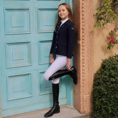 Chaqueta de concurso cavalliera purity glow para niña