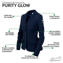 Chaqueta de concurso cavalliera purity glow para mujer