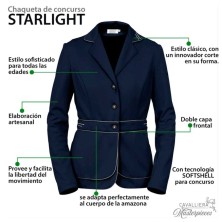 Chaqueta de concurso cavalliera starlight para mujer