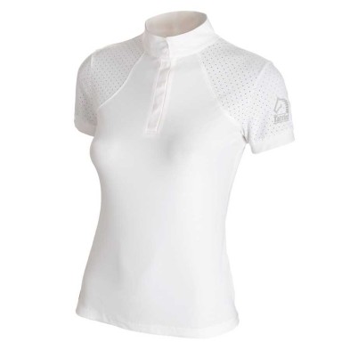 Camisa de niña con inserciones microperforadas Tattini