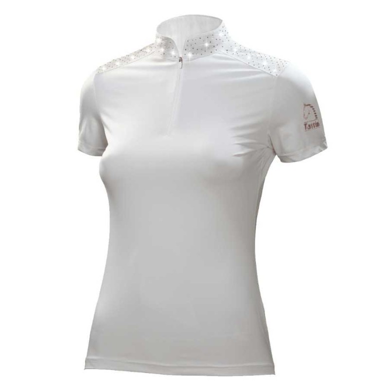 Camisa mujer con pedrería mixta