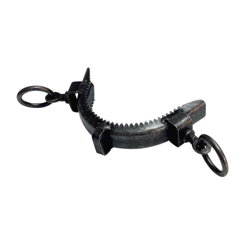Serreta de muserola de fragua con dientes 2 pilares, chapa 2 mm