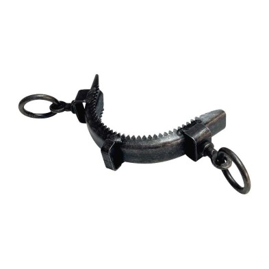 Serreta de muserola de fragua con dientes 2 pilares, chapa 2 mm