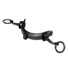Serreta de muserola de fragua con dientes 2 pilares, chapa 2 mm