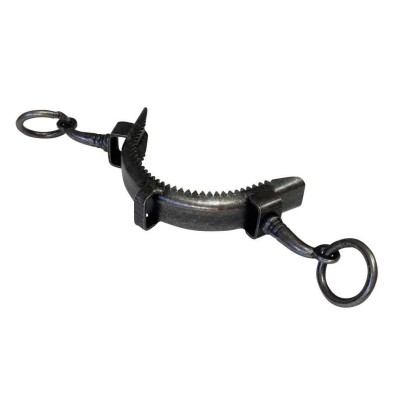 Serreta de muserola de fragua con dientes 2 pilares, chapa 2 mm