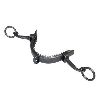 Serreta de muserola de fragua con dientes 2 pilares, chapa 3 mm