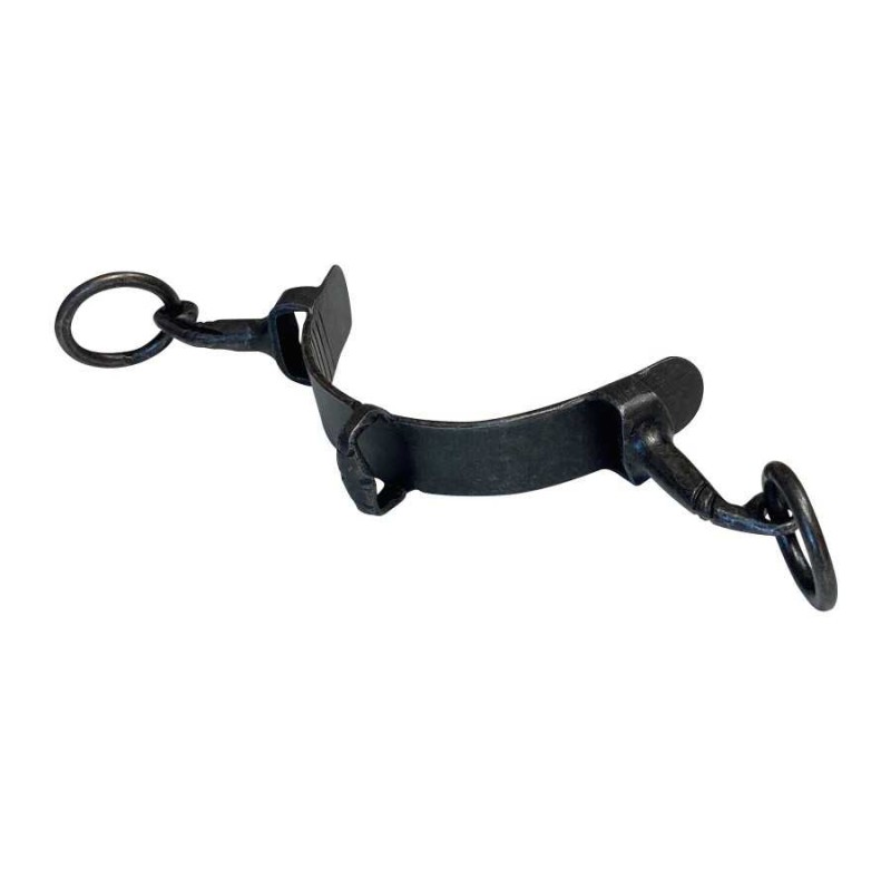 Serreta de muserola de fragua sin dientes 2 pilares, chapa 3 mm