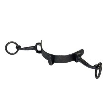 Serreta de muserola de fragua sin dientes 2 pilares, chapa 3 mm