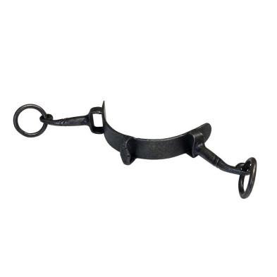 Serreta de muserola de fragua sin dientes 2 pilares, chapa 3 mm