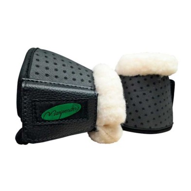 Campana de neopreno perforado y borreguillo (par)