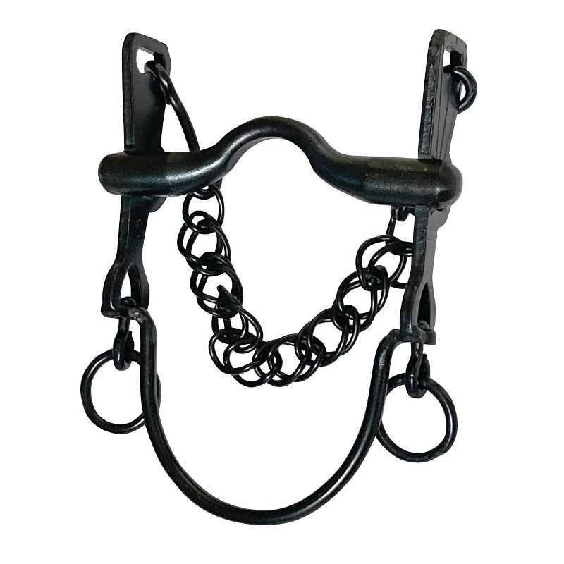 Bocado vaquero pavonado embocadura suave