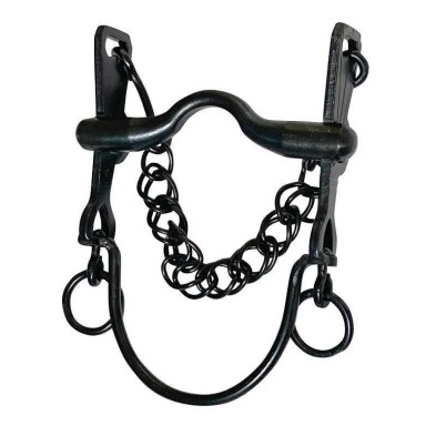 Bocado vaquero pavonado embocadura suave
