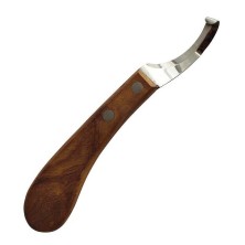 Legra doble filo derecha ss mango madera